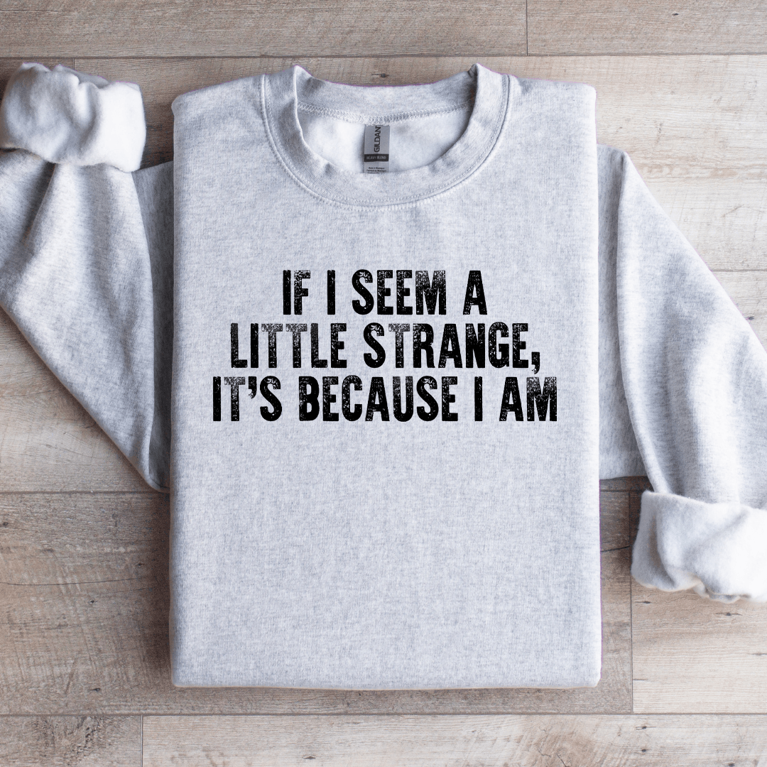 If I Seem A Little Strange Sweatshirt 4
