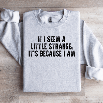 If I Seem A Little Strange Sweatshirt 4