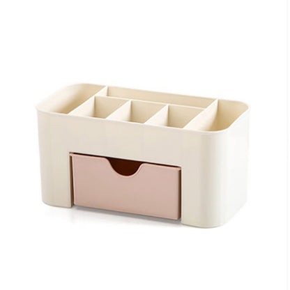 Makeup Organizer Storage Box With Drawer Acrylic Plastic Lipstick Organizer Brush Holder Cotton Swa 5