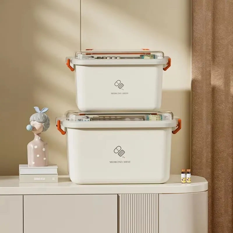 Large Capacity Medicine Box Portable First Aid Medical Kit Multilayer Drug Storage Case For Family  5