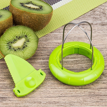 Stainless Steel Kiwi Cutter, Creative Fruit Peeler, Fast Slicer Tool for Quick Kiwi Prep