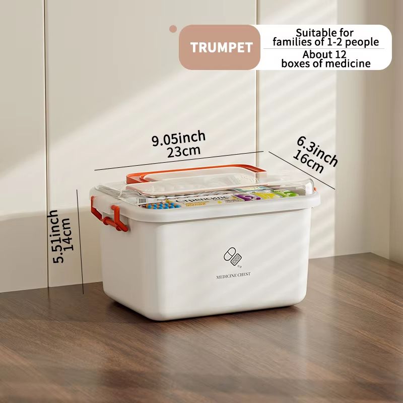 Large Capacity Medicine Box Portable First Aid Medical Kit Multilayer Drug Storage Case For Family  6