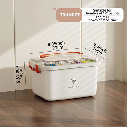 Large Capacity Medicine Box Portable First Aid Medical Kit Multilayer Drug Storage Case For Family  6