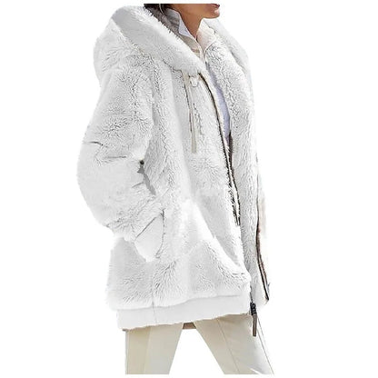 Autumn Winter Fashion Women Coat, Cashmere Fleece Jacket