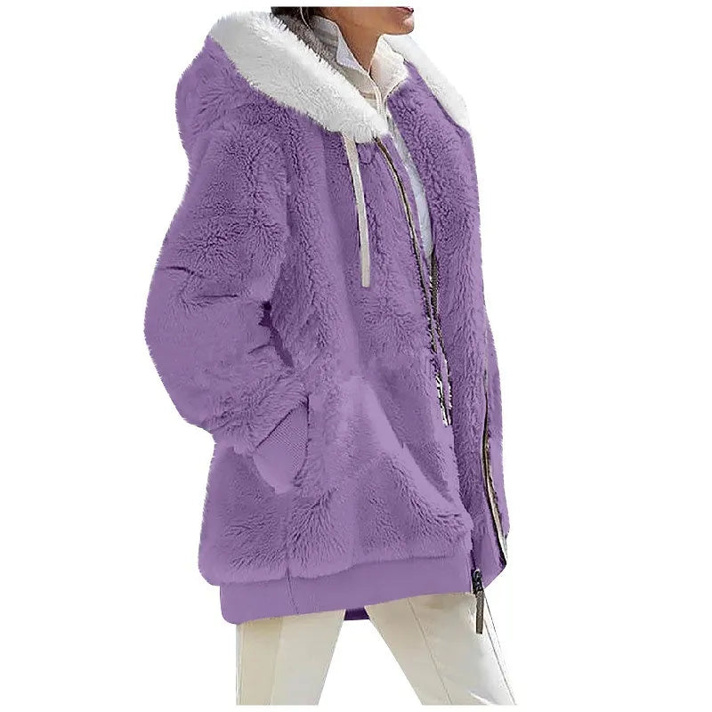 Autumn Winter Fashion Women Coat Cashmere Fleece Jacket 11