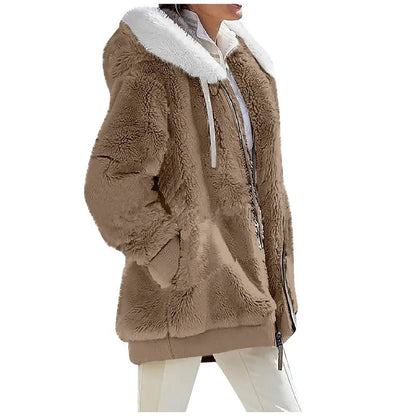 Autumn Winter Fashion Women Coat Cashmere Fleece Jacket 12