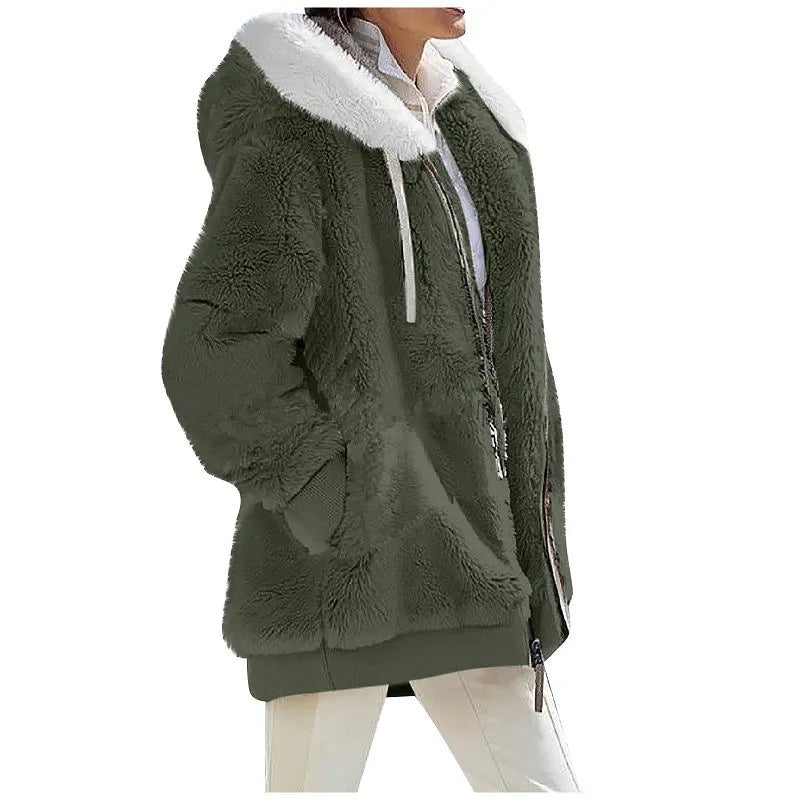 Autumn Winter Fashion Women Coat Cashmere Fleece Jacket 13