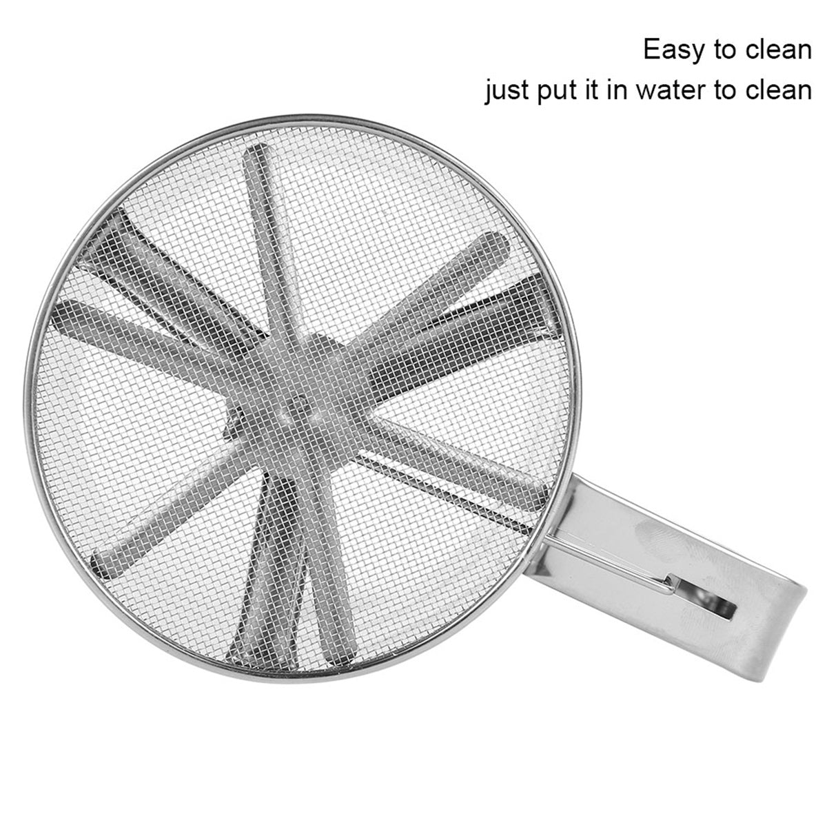 Flour Sifter for Baking, Stainless Steel Handheld Sieve, Fine Mesh Duster