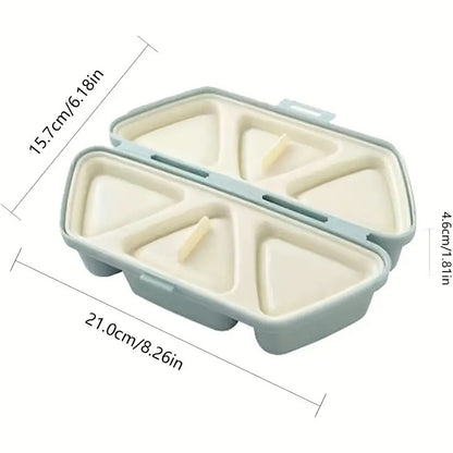 Triangle Bento Box Sushi Mould Tool, Grids Onigiri Rice Ball Mold for Kitchen Accessories