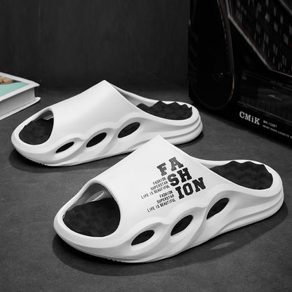 Summer Non-Slip Men Shower Slippers Indoor Outdoor Sandals Beach Flip Flop Thick Sole Massage Slides for Men