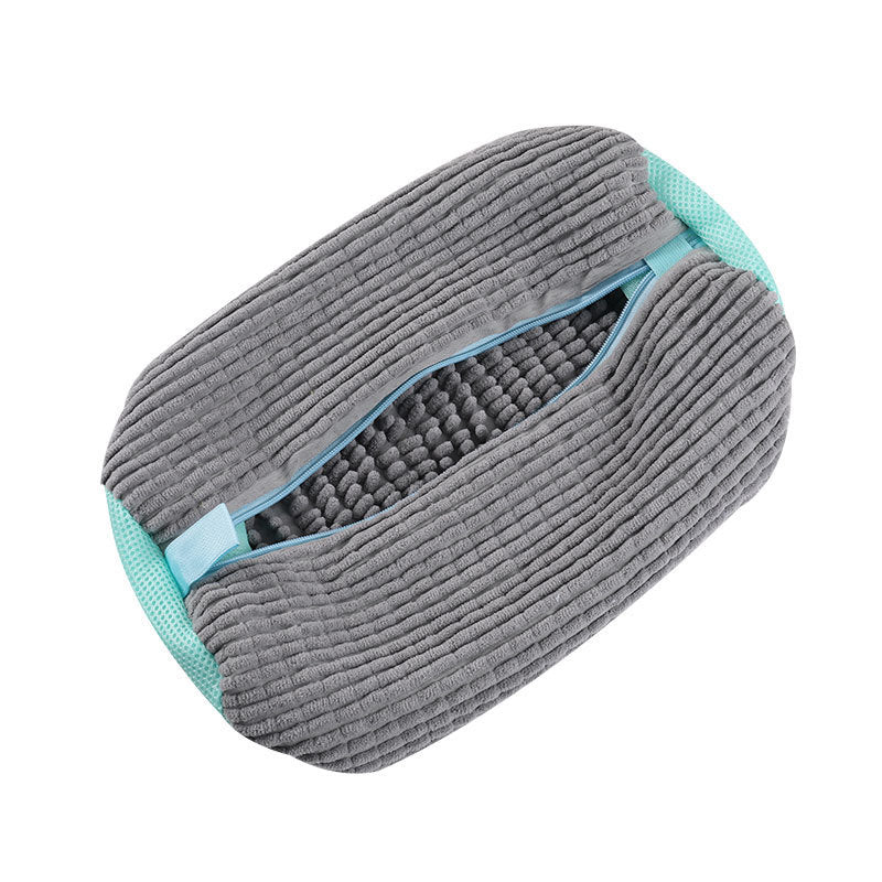 Reusable MachineWashable Laundry Bag Fluffy Fiber Surround Cleaning Shoe Washing Bag With Zipper Cl 4