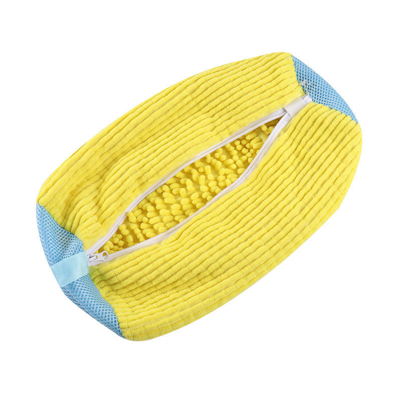 Reusable MachineWashable Laundry Bag Fluffy Fiber Surround Cleaning Shoe Washing Bag With Zipper Cl 5