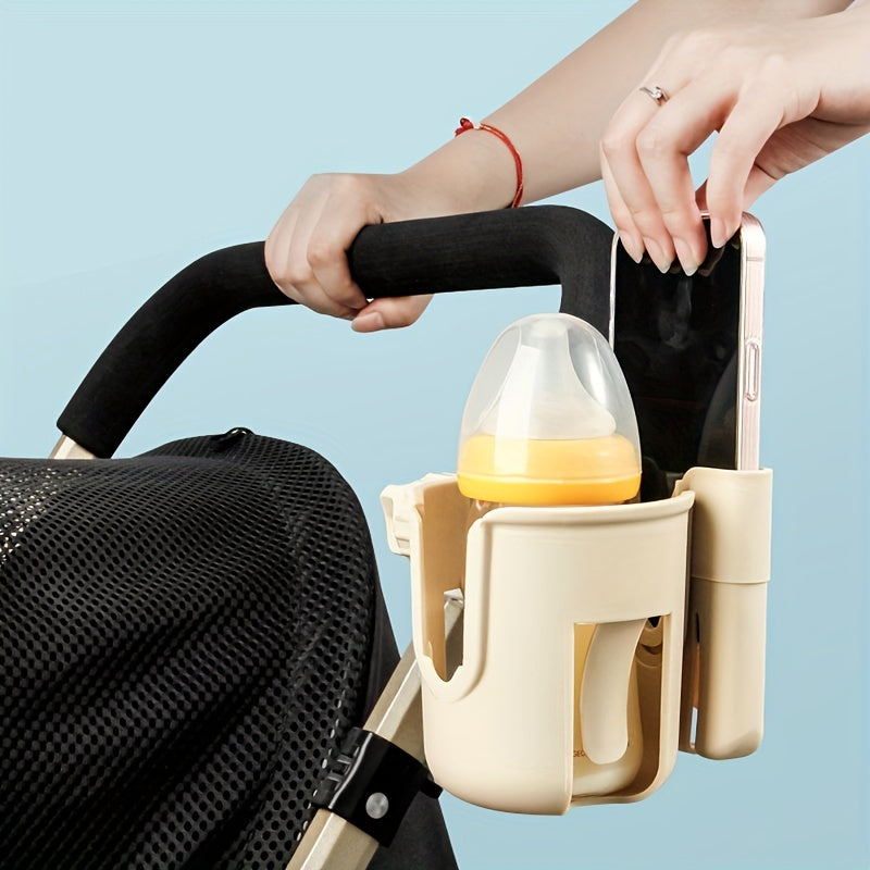 Universal Bottle Holder for Strollers, Water Cup Holder with Phone Holder, Wheelchair Accessories for Convenience