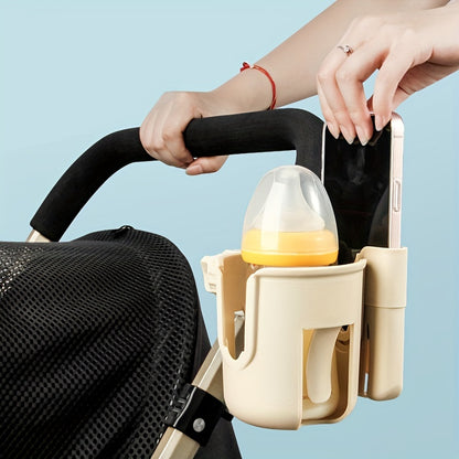 Universal Bottle Holder for Strollers, Water Cup Holder with Phone Holder, Wheelchair Accessories for Convenience
