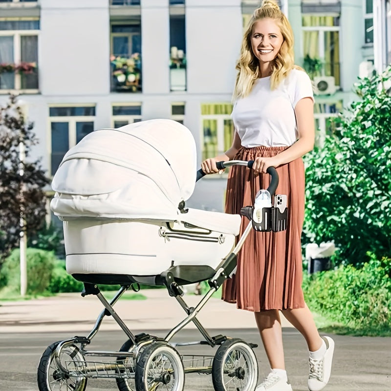 Universal Bottle Holder for Strollers, Water Cup Holder with Phone Holder, Wheelchair Accessories for Convenience