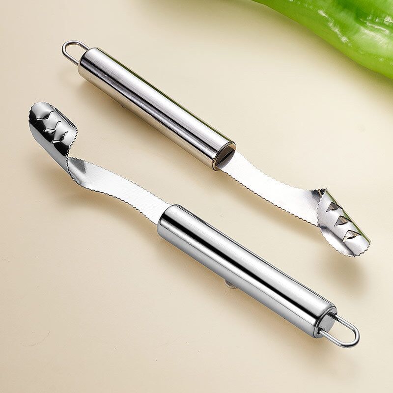 Bitter Gourd Seed Remover, Stainless Steel Core Digging Knife, Chili Corer for Cooking