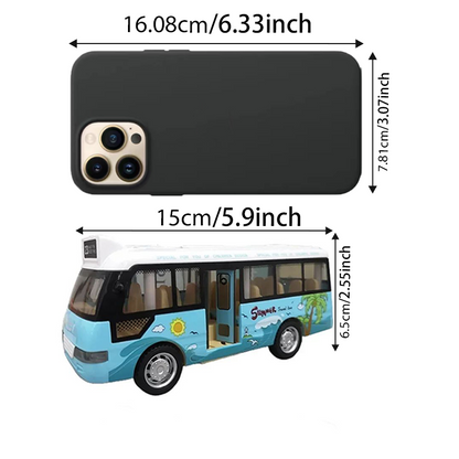 Pull Back City Bus Toy For Toddlers Boys And Girls Light Up  Sound Feature Openable Doors Fun Play  5