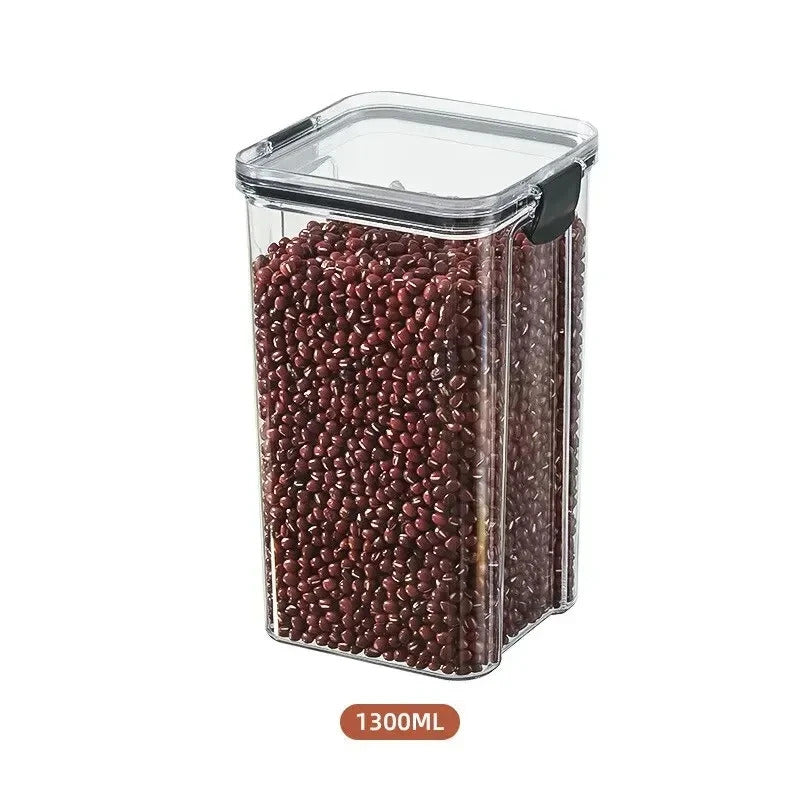 Kitchen Multigrain Snack Sealed Storage Box Moisture Proof Plastic Dried Fruit Jar Container Drawer 9