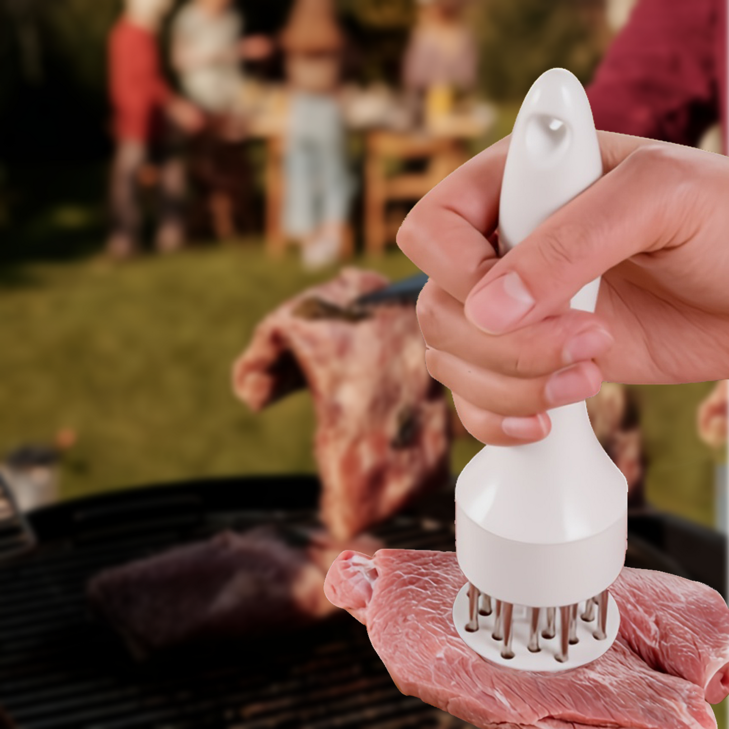 Meat Tenderizer Hammer, Stainless Steel Steak Needle, Tendon Breaker for Household Use