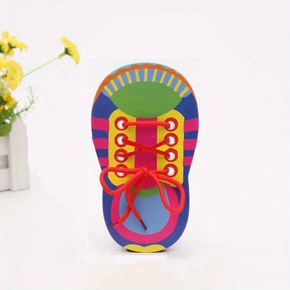 Learn to Tie Shoelaces Toy for Kids, Fine Motor Skills Toy for Boys and Girls, Early Educational Toys