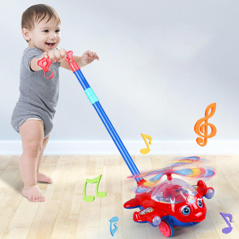 Toddler Toy Plane Car Baby Walker Toy Hand Push Walking Toy for Kids Children Boys Girls Outdoor