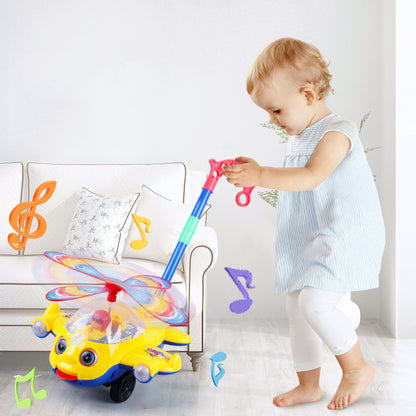 Toddler Toy Plane Car Baby Walker Toy Hand Push Walking Toy For Kids Children Boys Girls Outdoor 2