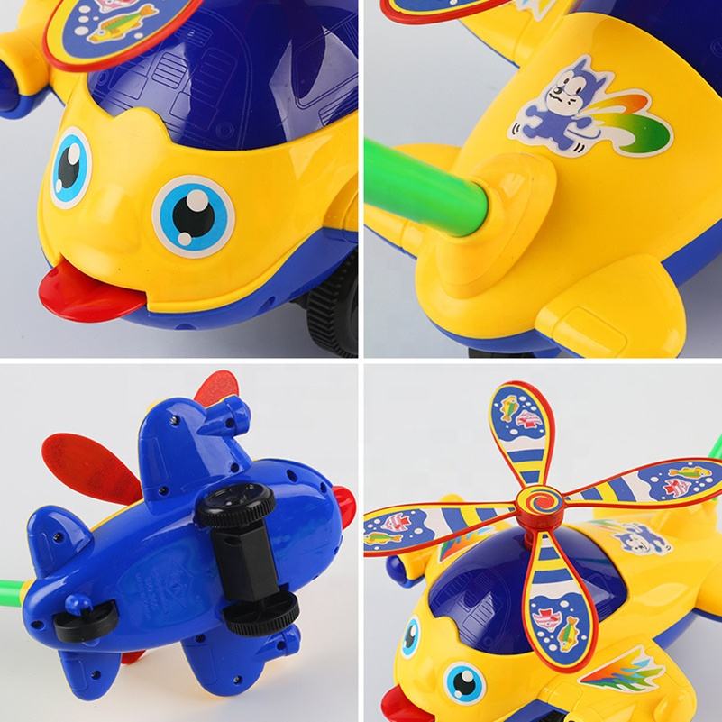 Toddler Toy Plane Car Baby Walker Toy Hand Push Walking Toy For Kids Children Boys Girls Outdoor 3