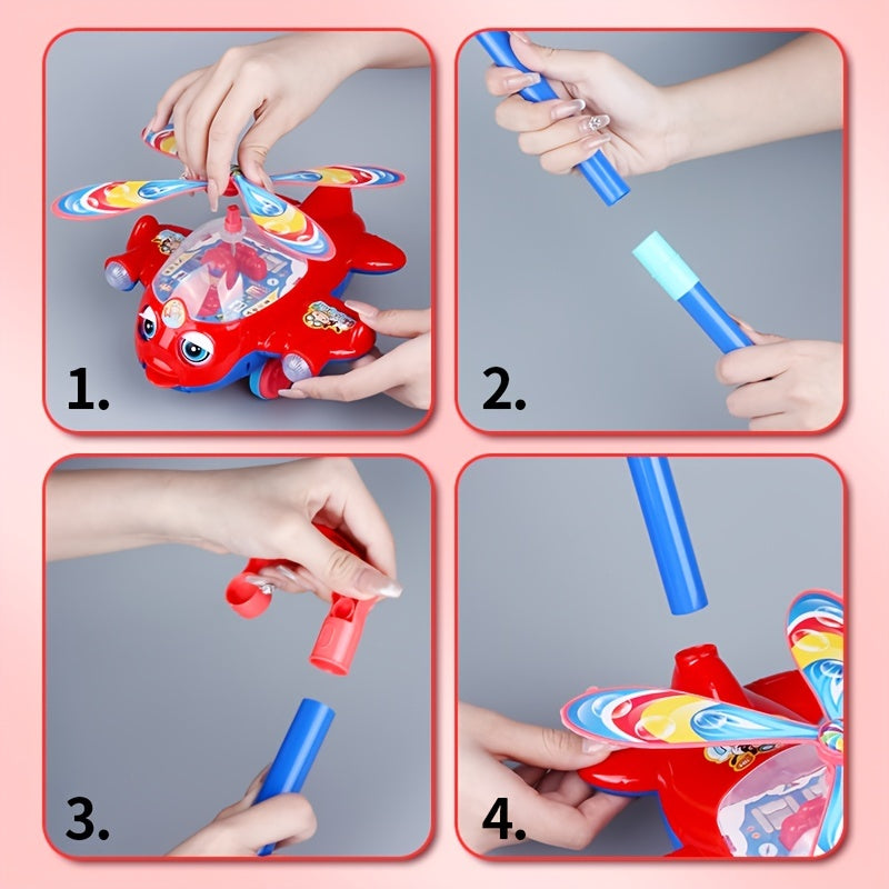 Toddler Toy Plane Car Baby Walker Toy Hand Push Walking Toy For Kids Children Boys Girls Outdoor 4