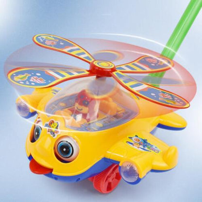 Toddler Toy Plane Car Baby Walker Toy Hand Push Walking Toy For Kids Children Boys Girls Outdoor 8