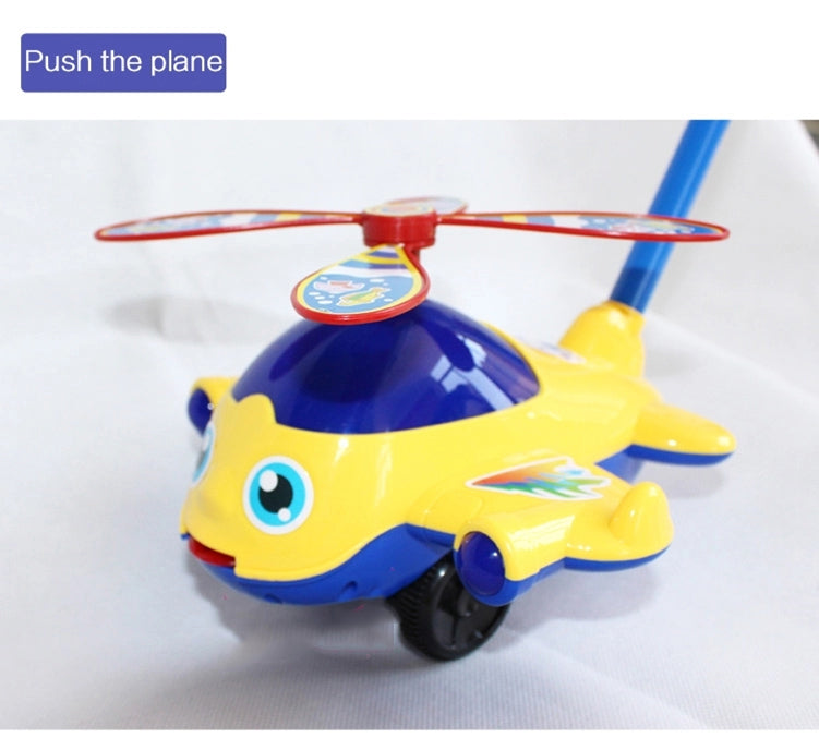 Toddler Toy Plane Car Baby Walker Toy Hand Push Walking Toy For Kids Children Boys Girls Outdoor 6