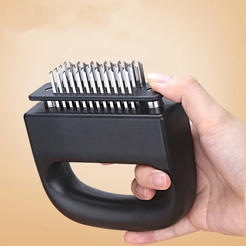 Ultra Sharp Needle Meat Tenderizer with Stainless Steel Blades for Tenderizing Steak and Beef, Essential Kitchen Gadget