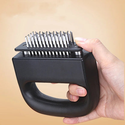 Ultra Sharp Needle Meat Tenderizer with Stainless Steel Blades for Tenderizing Steak and Beef, Essential Kitchen Gadget