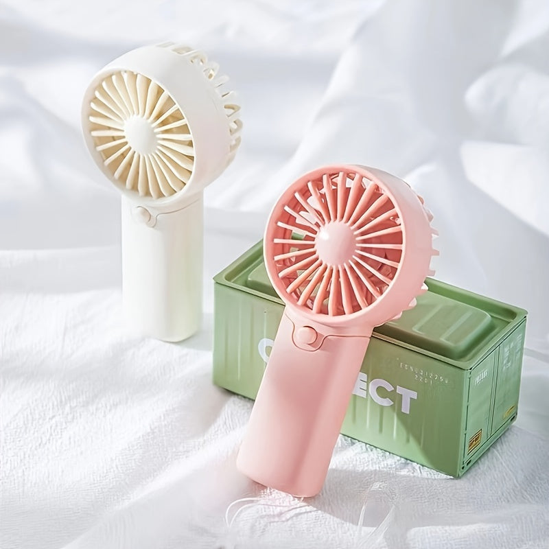 Portable Handheld Fan, Lightweight, Cute Mini Fan, Small Electric, Low Noise, Student Gift
