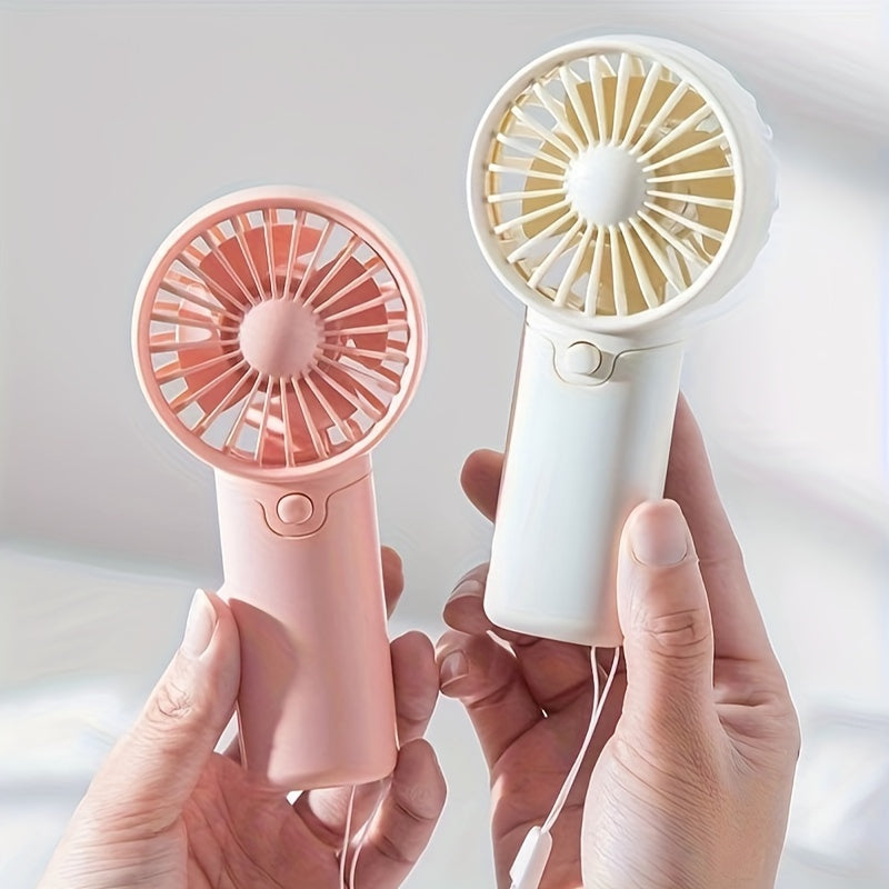 Portable Handheld Fan, Lightweight, Cute Mini Fan, Small Electric, Low Noise, Student Gift