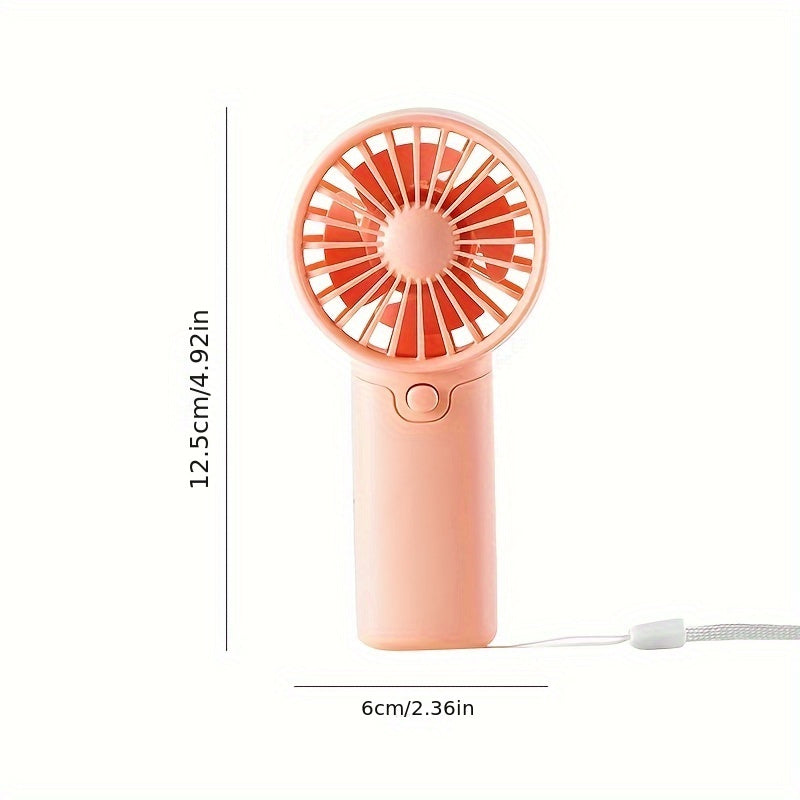 Portable Handheld Fan, Lightweight, Cute Mini Fan, Small Electric, Low Noise, Student Gift