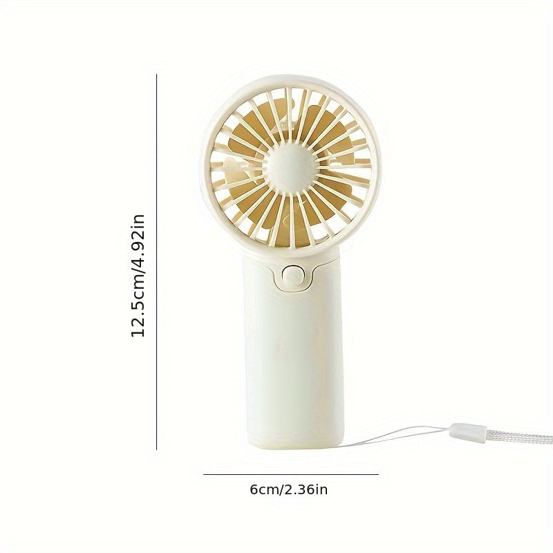 Portable Handheld Fan, Lightweight, Cute Mini Fan, Small Electric, Low Noise, Student Gift