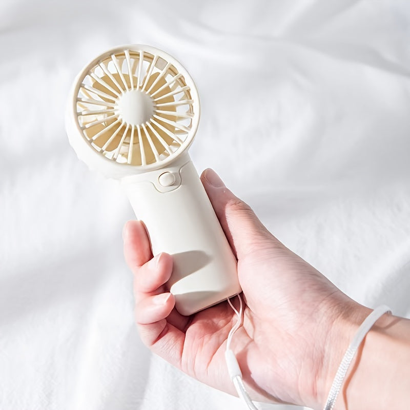 Portable Handheld Fan, Lightweight, Cute Mini Fan, Small Electric, Low Noise, Student Gift