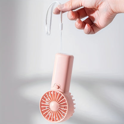 Portable Handheld Fan, Lightweight, Cute Mini Fan, Small Electric, Low Noise, Student Gift