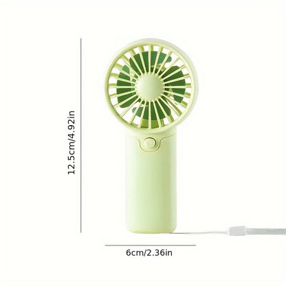 Portable Handheld Fan, Lightweight, Cute Mini Fan, Small Electric, Low Noise, Student Gift