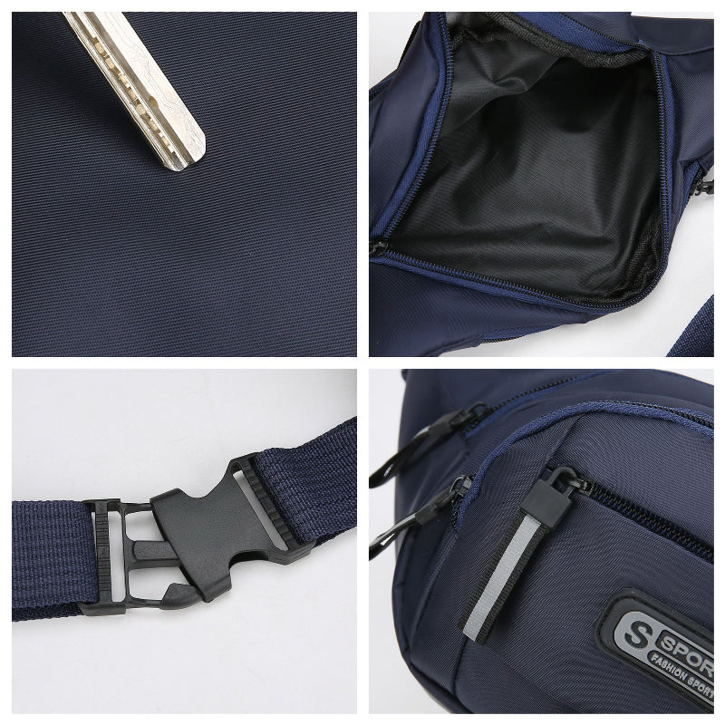 Portable Anti Theft Ultra Thin Mens Large Capacity Fitness Waist Pack For Sports Running Leisure 7