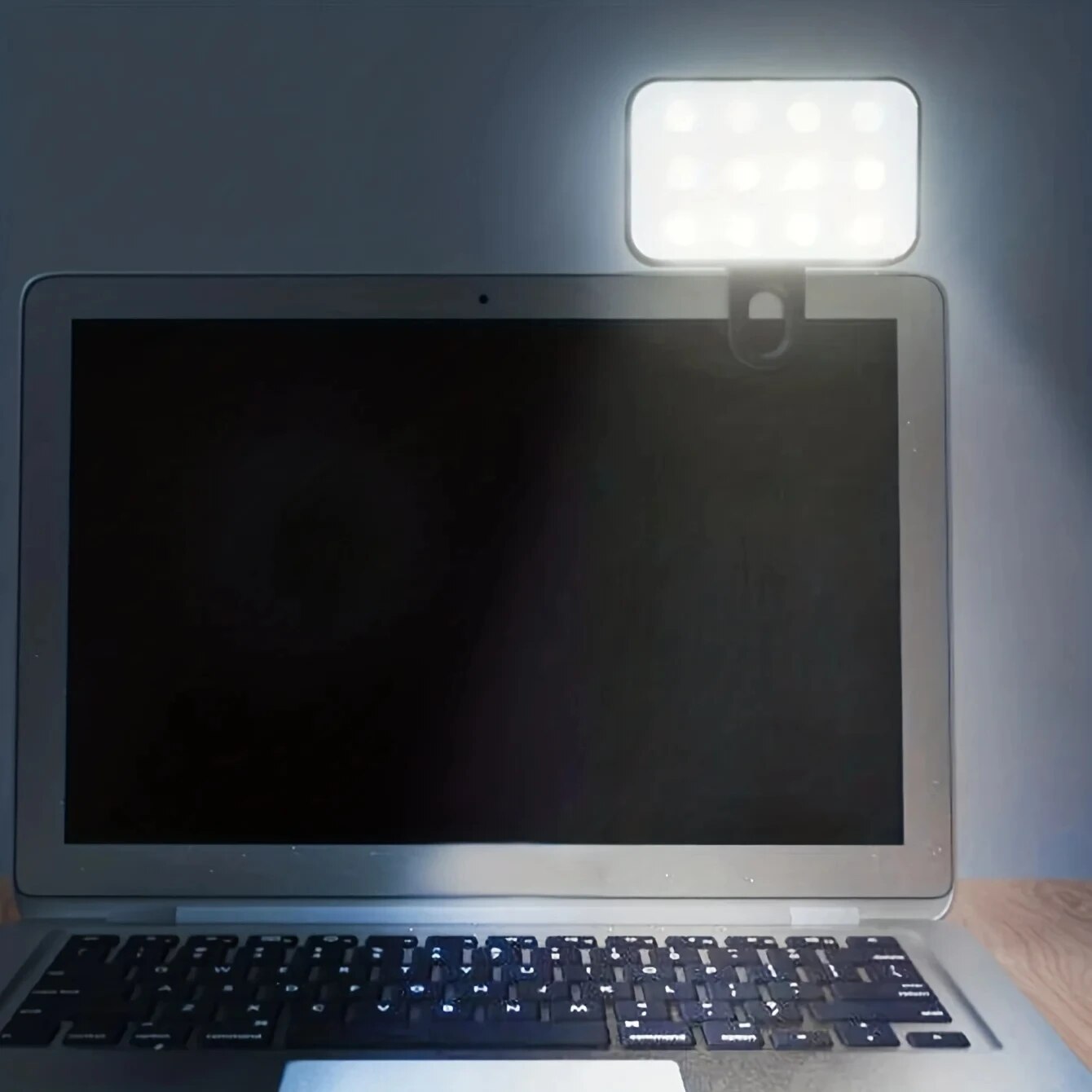 Rechargeable Mini Selfie Fill Light Adjustable Brightness Clip On 3 Modes For Phone Laptop Tablet M 2