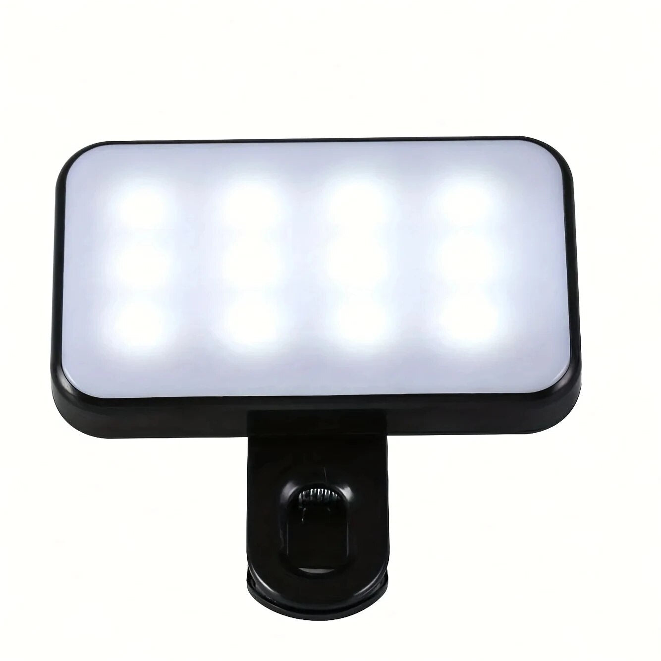 Rechargeable Mini Selfie Fill Light Adjustable Brightness Clip On 3 Modes For Phone Laptop Tablet M 4