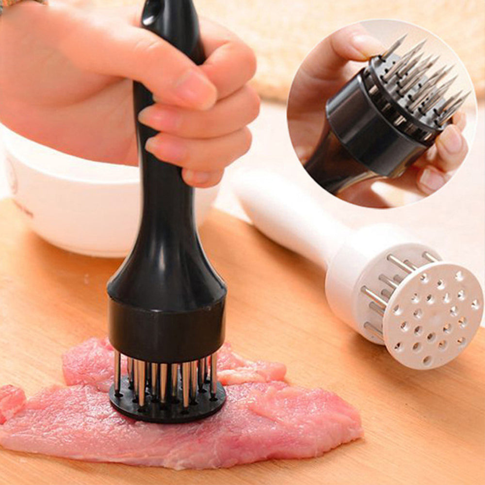 White Tender Meat Needle Hammer for Household Use, Pork Chop, Chicken Chop