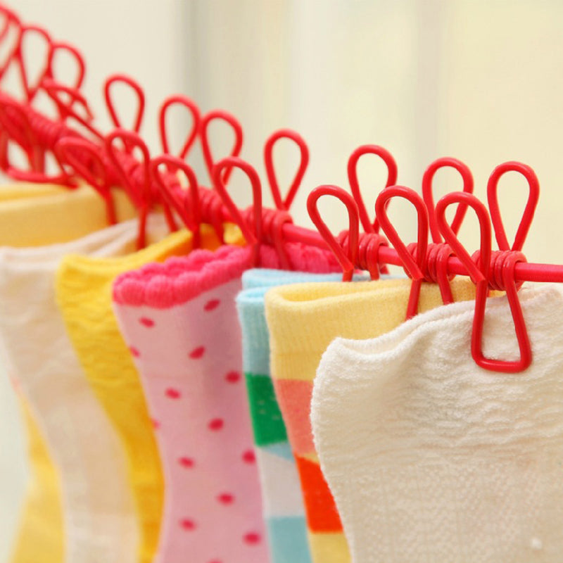 Portable Clothesline With Clips Retractable Laundry Dryer Outdoor Drying Rack For Clothes Cloth Han 2