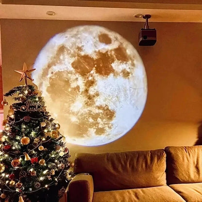 Projection Atmosphere Light, USB Ceiling Moon Earth for Home Decor