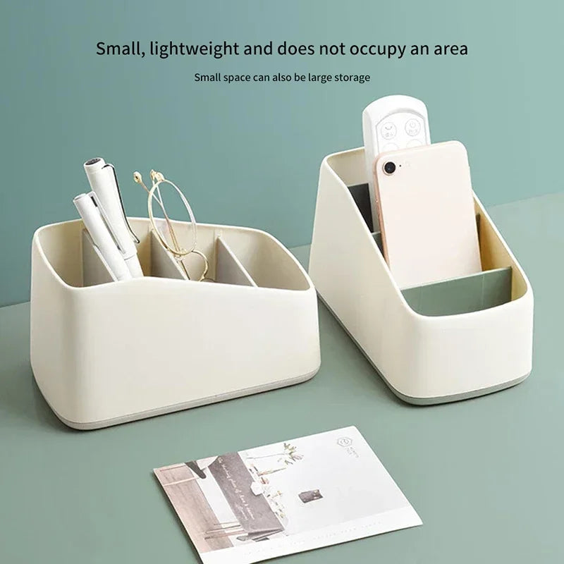 Remote Control Holder Trapezoidal Storage Box TV Remote Organizer Phone Stationery Organizer For Ho 2