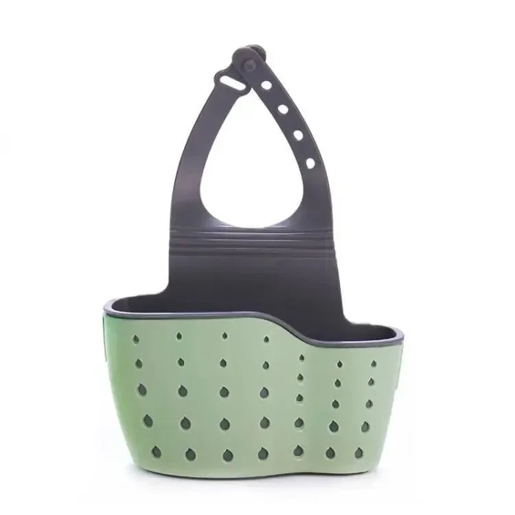 Home Storage Drain Basket Adjustable Kitchen Sink Holder Hanging Drain Basket Soap Sponge Shelf Acc 8