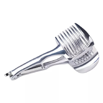 Stainless Steel Onion Holder Potato Tomato Slicer Kitchen Gadgets Vegetable Fruit Cutter Accessorie 1