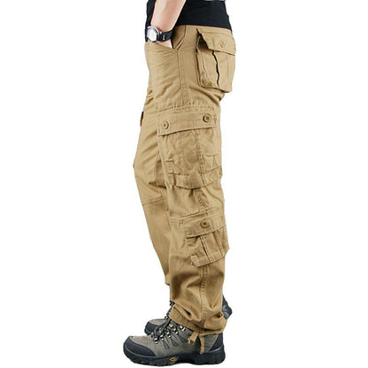Men Tactical Camouflage Overalls HighQuality Cotton Multi Pocket Trousers For Sports And Work 6