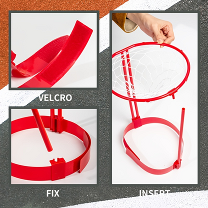 Adjustable Basketball Net Headband For Kids And Adults Head Hoop Carnival Game With 20 Balls 3